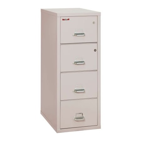 Fire King Fireking Fireproof 4 Drawer Vertical Safe-In-File Legal 20-13/16"Wx31-9/16"Dx52-3/4"H Platinum 4-2131-CPLSF